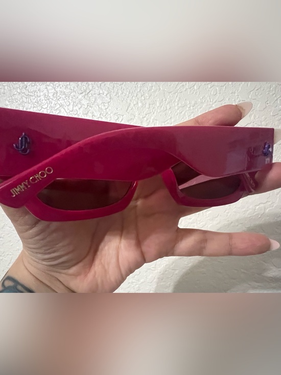 Jimmy Choo Hot Pink Sunglasses main image 4
